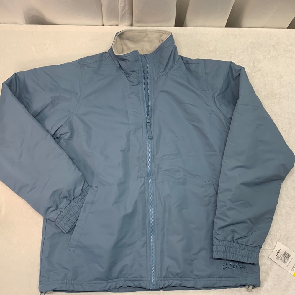 NEW nwt Cabela’s three season women’s coat jacket blue mist medium winter warm